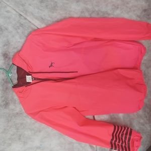 Pink pullover jacket